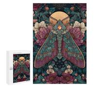 Glowing Moth with Gemstone Wings Puzzle 1000 Pièces Educa Jouet en Bois Cadeau Unique Décoration Intérieure Jeu Éducatif Challenge Toy Adultes Et Enfants À Partir De 14 Ans 1000 PCS