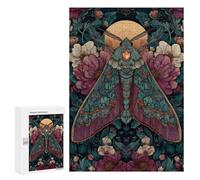 Glowing Moth with Gemstone Wings Puzzle 300 Pièces Educa Jouet en Bois Cadeau Unique Décoration Intérieure Jeu Éducatif Challenge Toy Adultes Et Enfants À Partir De 14 Ans 300 PCS