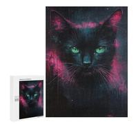 Glowing Neon Cat Art Print-7 Puzzle 1000 Pièces Educa Jouet en Bois Cadeau Unique Décoration Intérieure Jeu Éducatif Challenge Toy Adultes Et Enfants À Partir De 14 Ans 500 PCS