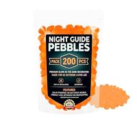 Glowing Pebbles for Garden Outdoor 200 Pieces Aquarium Decor Stepping
