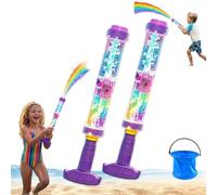 Glowing Rainbow LED Water Blaster, Rainbow Water Gun, Firework Water Spray Gun with Lights, Summer Fun That Pops Like Magic, Glowing Rainbow Water Blaster (2 PCS)