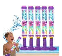 Glowing Rainbow Water Blaster, Firework Water Gun with Lights, Aquatic Blaster Water Gun for Summer Backyard Pool Party Snaps & Outdoor Games (5pcs)