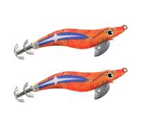 Glowing Shrimp Bait - Lot de 2 Attracteurs synthétiques pour angle , microphone avec prise en main, crochet en silicone pour pond, baie et pier
