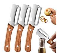 Glowings Vegetable Peeler, Vegetable Shredder Knife, Multi Functionpeeler & Bottle Opener, Ergonomic Kitchen Utensils Suitable for Potatoes, Fruits, Vegetables, And Various Beer Bottles (3 Pcs)
