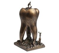 Glowki Ornement de Bureau Dentiste - Objet de Collection pour hygiéniste Dentaire - Cadeau de Remise de diplôme/Retraite - Objet de Collection Amusant pour cabinets dentaires et dentistes, Orange