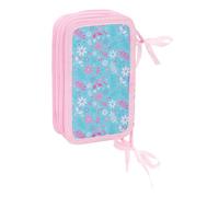 Trousse scolaire polyvalente - safta - 37 outils inclus - 12,5x5,5x19,5 cm - Polyester recyclé - Multicolore