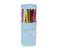 Trousse Enroulable Pratique Et Polyvalente - Glowlab - Cisnes - Qualité Et Résistance - 7 X 20 Cm - Bleu Clair