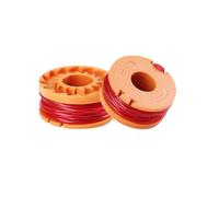 GloWonder PA6-GF30 WA0004 Lot de 2 bobines de fil de rechange pour débroussailleuse WORX WG169E, WG163E, WG154E, WG157E - Ligne de coupe DNA2 double hélice pré-enroulée - 2 bobines pour