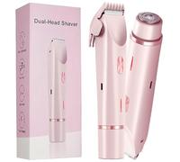 Glowshave 2-in-1 Women’s Body Shaver, Glowaura Shaver, Glow Aura Dual Head Shaver, Rechargeable Ipx7 Waterproof Hair Removal Tool for Leg Hair, Women's Private Parts (New Shaver)