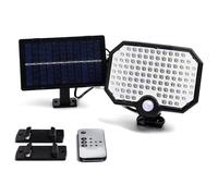 Glowster Applique murale avec détecteur de mouvement solaire LED noir 6500 K