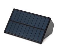 Glowster Applique solaire LED noire 2 voies 2700 K