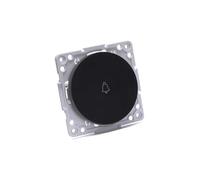 Glowster B1223091 Interrupteur Noir, Design Allemand, Haute qualité, Installation Facile, idéal pour Appeler la Sonnette de manière Efficace et Moderne, Image