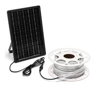 Glowster Bande lumineuse solaire LED 10 m 6 500 K 100 W