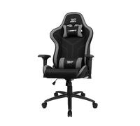 Glowster Chaise de Gaming DR110 Noir/Gris, Design Ergonomique, réglage en Hauteur, accoudoirs réglables, idéal pour Les Joueurs et Une Utilisation prolongée.