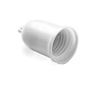 glowster Douille - Douille lisse E27 de couleur blanche, idéale pour les ampoules à vis, fabriquée en matériaux durables. *