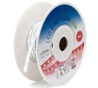 Glowster Ruban LED rouge de 50 m, 10 mm, avec circuit intégré, idéal pour la décoration, la signalisation et l'ambiance.