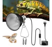 GlowUp Lampe Chauffante Dôme Réflecteur, 5.5 Pouces E27 200W Lampe Chauffante Terrarium Support de Lampe à Réflecteur pour Ampoule UVA UVB