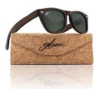 glozzi Lunettes de Soleil en Bois de Bambou pour Hommes et Femmes Polarisées UV400 - Marron