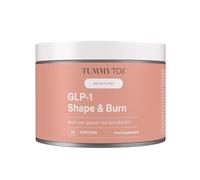GLP-1 Shape & Burn contient du Shilajit, du Morosil, du Carolean, de l'Inuline, du Guarana, du Thé vert, de la Biotine et d'autres Vitamines et Minéraux - 120g, 30 jours par Tummy Tox