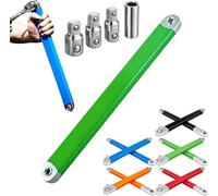 GLSAYZU Anglefix Pro Outil De Rallonge Cliquet extension Décalée Zéro Degré Avec 3 Adaptateurs, Transmission De Couple Fluide Pour Mécanique Et Accès Difficiles (D)