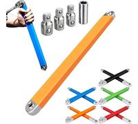 GLSAYZU Anglefix Pro Outil De Rallonge Cliquet extension Décalée Zéro Degré Avec 3 Adaptateurs, Transmission De Couple Fluide Pour Mécanique Et Accès Difficiles (B)