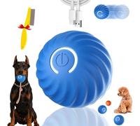 GLSAYZU Coonidball-Balle Interactive, Balle Interactive Intelligente pour Chien, Balle À Rouler Active et Amusante, Capteur de Mouvement USB Rechargeable avec LED pour Chiots (B, 1PC)