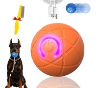 GLSAYZU Coonidball-Balle Interactive, Balle Interactive Intelligente pour Chien, Balle À Rouler Active et Amusante, Capteur de Mouvement USB Rechargeable avec LED pour Chiots (C, 1PC)
