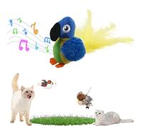 GLSAYZU Flappy Chase, Oiseau Volant pour Chat, Jouet Chat Oiseau Qui Bouge, Jouet Gazouillant Oiseau Qui Vole pour Chat, Flappychases Oiseau Jouet Chat, Oiseau pour Chat Qui Bat des Ailes (C)