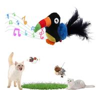 GLSAYZU Jouet Chat Interactif, Jouet Chat Oiseau Qui Bouge, Oiseau pour Chat, Jouet Oiseau Qui Vole pour Chat, Jouet en Peluche pour Chat pour Chat, Oiseau Volant pour Chat, Jouet Chat Interieur (E)