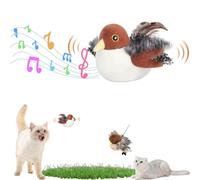 GLSAYZU Jouet Chat Interactif, Jouet Chat Oiseau Qui Bouge, Oiseau pour Chat, Jouet Oiseau Qui Vole pour Chat, Jouet en Peluche pour Chat pour Chat, Oiseau Volant pour Chat, Jouet Chat Interieur (G)