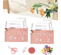 GLSAYZU Lot de 2 mini cartes de couture créatives, mini cartes de couture créatives, livre de couture créatif, mini kit de couture, apprentissage d'une variété de techniques de couture, kit de