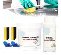 GLSAYZU Powerful Kitchen All-Purpose Powder Cleaner, Powerful All Purpose Cleaning Powder, Foam Rust Remover Kitchen All-Purpose Cleaning Powder, Ideal for Countertops, Appliances (110G&250G)