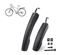 GLSDC Garde-Boue de Vélo pour Haibike Trekking 5.0 2020, Epaissir Elargir Garde-Boue Avant Et Arrière Réglable Garde Boue pour Vélo,A