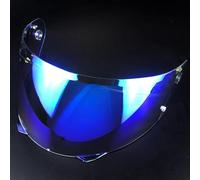 GLSDC Visière de Casque Moto pour HJC HJ33 i90, Visière Teintée Casque de Moto Protection UV Accessoires Remplacement,Normal-D Aurora Blue