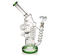glss Bong en verre recyclé Vert 33 cm et 14,4 mm