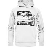 glstkrrn 991 Carrera S Coupe OneLife Hoodie, Regular, Unisex, White, XL