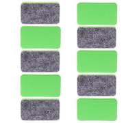 GLSTOY 10 Gommes Effaceurs à Sec en Feutre pour Tableau Blanc Prise Confortable et Design Ergonomique, Pack de 10 pour Bureau et Formation