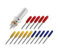 GLSTOY 1ensemble Mini Cutter Précis pour Film Réfléchissant Outil De Découpe Vinyle Lames De Remplacement Incluses Accessoire Polyvalent pour Gravure Et Lettrage Complet pour Projets