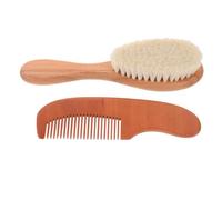 GLSTOY 1ensemble Set De Brosse Bois Pour Brosse Laine Soins Capillaires Doux Pour Douchettes Et Voyages