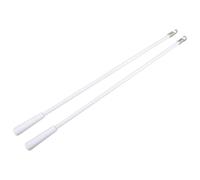 GLSTOY 2 Pièces Baguette Aveugle 17 Pouces en Fibre de Verre | Blanc, Style Simple et Généreux, Usage Maison ou Bureau, Réglage Pratique des Stores, Prise en Main Facile