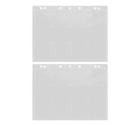 GLSTOY 2 Pièces Pages pour Collectionneurs de Pièces de Monnaie 24 Pochettes Transparentes en Acrylique, Compactes et Élégantes, pour Rangement à Domicile Voyage