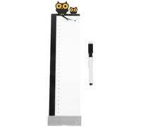 GLSTOY 2 Pièces Panneau Mémo Adhésif pour Moniteur Ordinateur Tableau Message Multifonction Acrylique avec Règle Accessoire Pratique pour Notes et Photos Design Chat Plusieurs styles