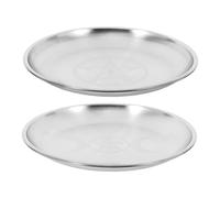 GLSTOY 2 Pièces Plateau Rituels Pentagramme Fer Argenté Brillant Plateau Usage Multiple pour Parfum Bijoux et Cristaux Décor Spirituel Chamanique