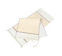 GLSTOY 2 Rouleaux Papier Xuan Vierge Montés sur Tissu de Soie Suspendus pour Calligraphie et Peinture Chinoise Papier Artisanal Prêt à Emploi pour Projets Artistiques et Expositions