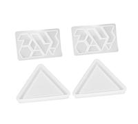 GLSTOY 2 Sets de Moules à Puzzle en Silicone Blanc pour Époxy, Faciles à Nettoyer et Réutilisables, pour DIY et Créations Artisanales