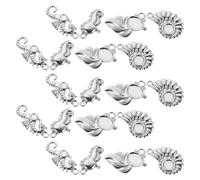 GLSTOY 20 Pièces Charms Thème Océan pour Bijoux DIY Pendentifs Conque Poisson Équidés Marins Accessoires Créatifs pour Bracelets Colliers Décoration Animaux de Plage