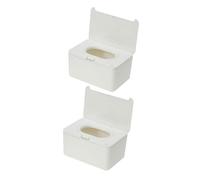 GLSTOY 2pièces Boîte à Lingettes Humides Support Réutilisable Et Pratique Pour Rangement De Lingettes Design Élégant Et Compact Pour Salon Et Salle De Bain