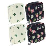 GLSTOY 4pcs Multipurpost Petits Pads Coins Porte-Monnaie Porte-Monnaie Portefeuille avec Fermeture À Glissière