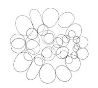 GLSTOY 50pièces Courroies Caoutchouc Carrées pour Magnétophones Et Lecteurs DVD Bandes De Rechange Durables Et Polyvalentes pour Réparation De Cassette VCR Et Baladeur Accessoires