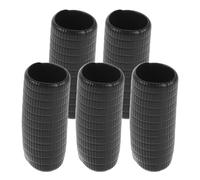 GLSTOY 5pcs Caoutchouc de Rechange pour Poignée D'archet de Violon et Alto Noir, Conception Ajustée de Précision, Solide, Accessoires pour Musiciens en Répétition et Performance